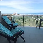 Sahara Beach, Sunrise & Mediterranean Sea Views Apartman *
